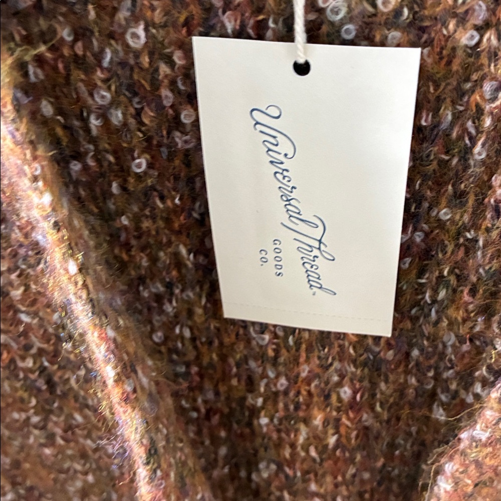 Universal Thread sz S Cozy Brown Cardigan Sweater Wool Blend NWT - Picture 5 of 7
